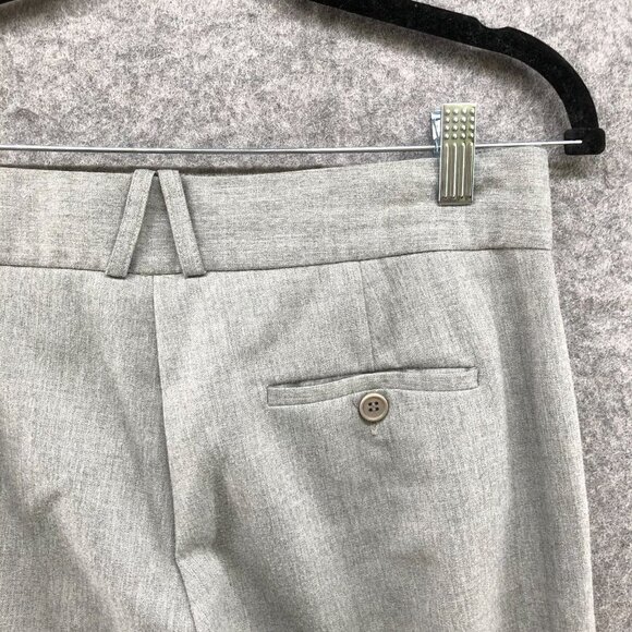 BCBGMaxazria Flare Dress Pants Womens 4 Mid Rise Light Gray Formal Y2K Career - Picture 6 of 11